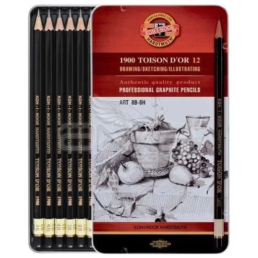 Koh-i-Noor 1900 Toison Dor 12 Dereceli Kalem Seti Art 8B-8H (1902) ürün görseli