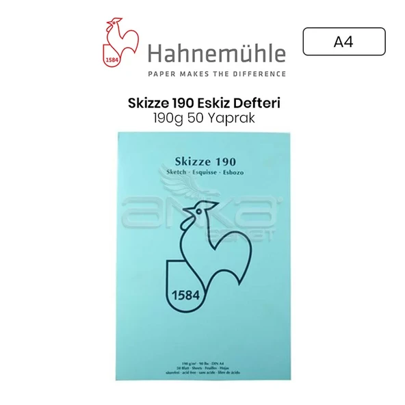 Hahnemühle Skizze 190 Eskiz Defteri A4 190g 50 Yaprak ürün görseli