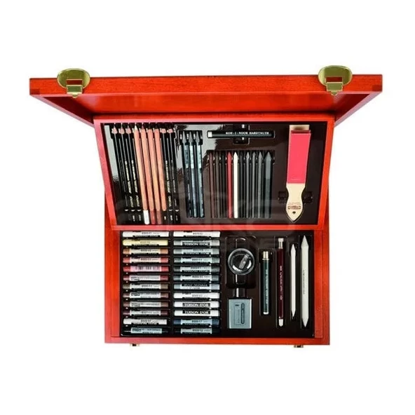 Koh-i-Noor Gioconda Artist Set Ahşap Kutu Çizim Seti 8896 1DK - Resim 3