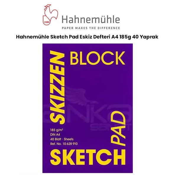 Hahnemühle Sketch Pad Eskiz Defteri A4 185g 40 Yaprak ürün görseli