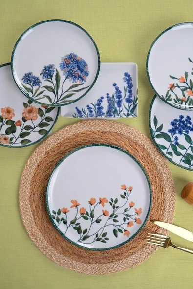 Porland Flower Garden 18 Parça 6 Kişilik İkram ve Kahvaltı Takımı 04PPO000225 - 5
