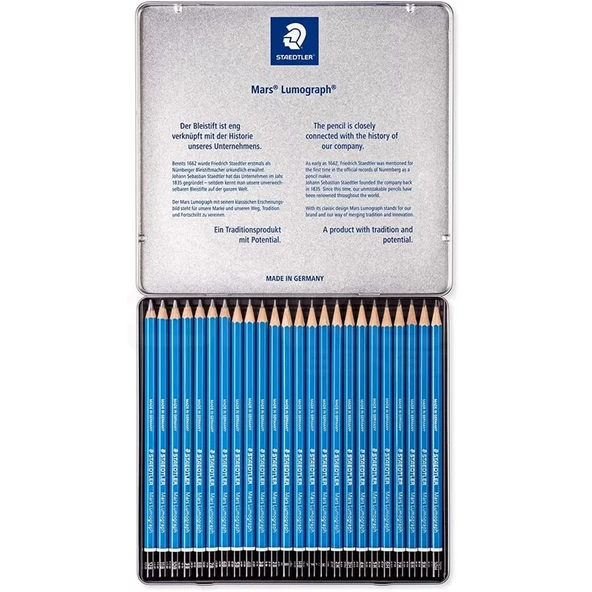 Staedtler Mars Lumograph Dereceli Kalem Seti 24lü - Resim 2