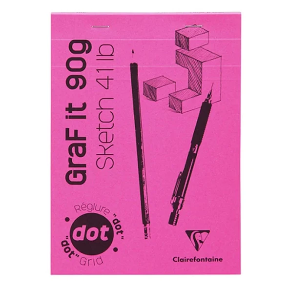 Clairefontaine Graf it Dot Noktalı Blok 90g 80 Yaprak - Resim 2