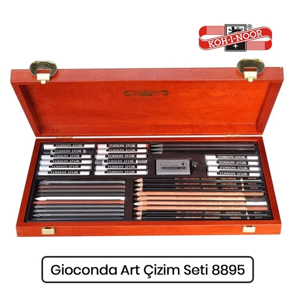 Koh-i-Noor Gioconda Artist Set Ahşap Kutu Çizim Seti 8895