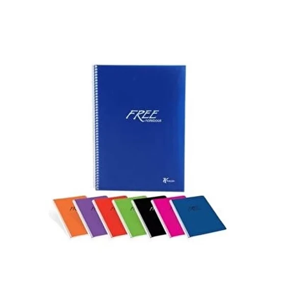 KESKİN FREE SPİRALLİ DEFTER A4 DÜZ 80 YAPRAK (320420)