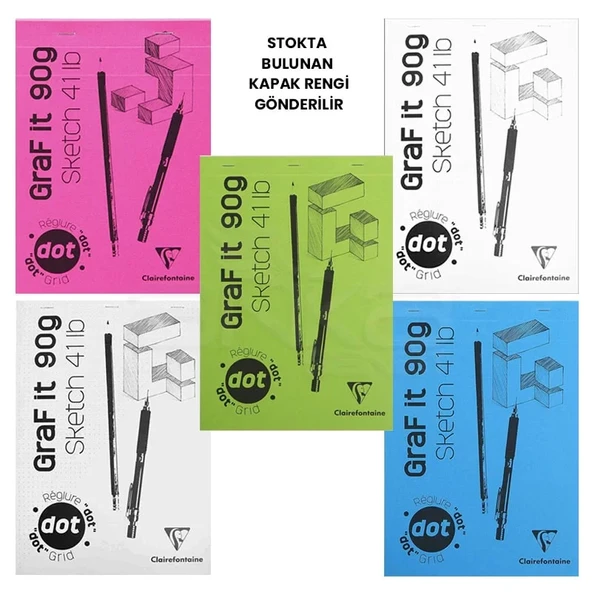 Clairefontaine Graf it Dot Noktalı Blok 90g 80 Yaprak ürün görseli