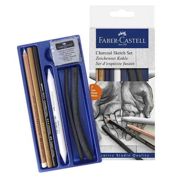 Faber Castell Charcoal Sketch Set 7li - 2