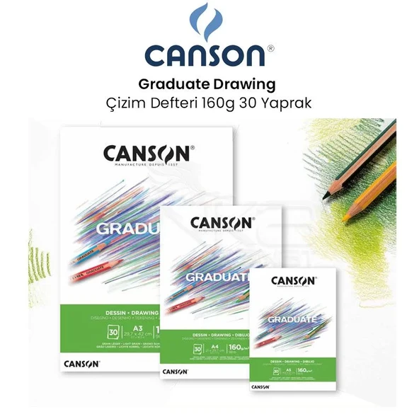 Canson Graduate Drawing Çizim Defteri 160g 30 Yaprak ürün görseli