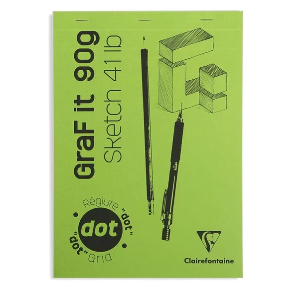 Clairefontaine Graf it Dot Noktalı Blok 90g 80 Yaprak - Resim 3