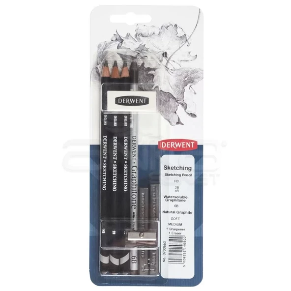 Derwent Fine Art Sketching Mixed Media Başlangıç Seti