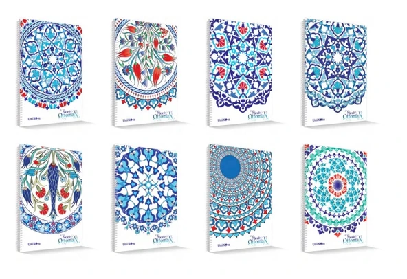 ÇINAR NİCEA OTTOMAN SPİRALLİ DEFTER A4 KARELİ 72 YAPRAK (71708) - 2