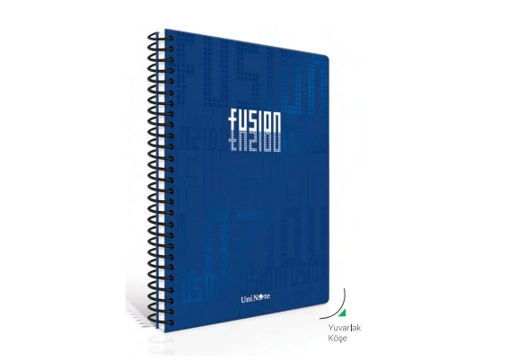 ÇINAR FUSİON SPİRALLİ SERT KAPAK DEFTER A4 ÇİZGİLİ 100 YAPRAK (55256)