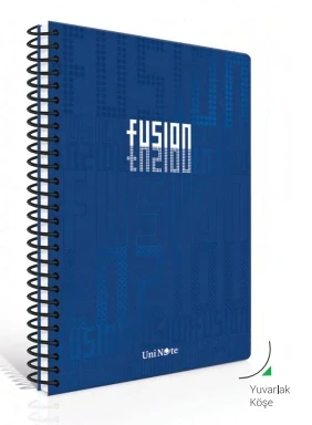 ÇINAR FUSİON SPİRALLİ SERT KAPAK DEFTER 17x24 ÇİZGİLİ 100 YAPRAK (55134)