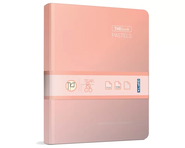 GIPTA THE BOOK PASTELS SERT KAPAK DEFTER 20x28 ÇİZGİLİ 120 YAPRAK (3302)