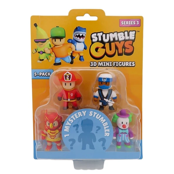 TUY22000 Stumble Guys 5li Mini Figür - 3