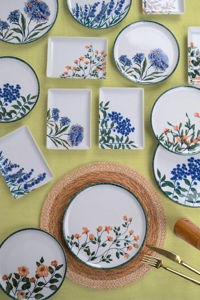 Porland Flower Garden 18 Parça 6 Kişilik İkram ve Kahvaltı Takımı 04PPO000225 - 2