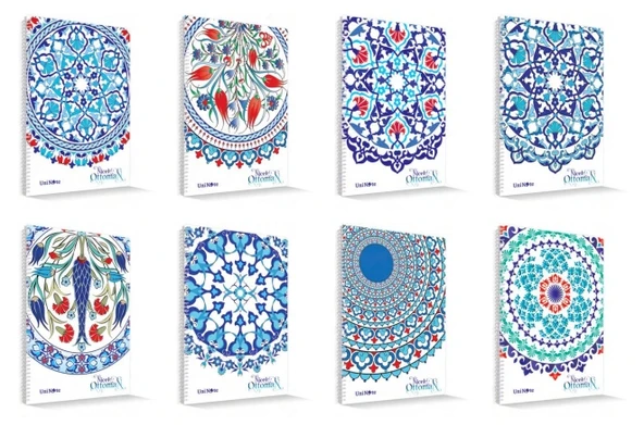 ÇINAR NİCEA OTTOMAN SPİRALLİ DEFTER A4 KARELİ 96 YAPRAK (71711) - 2