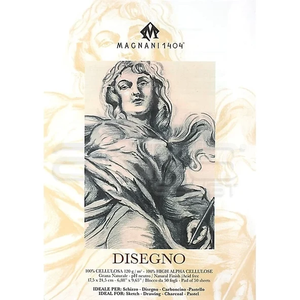 Magnani1404 DISEGNO Natural Finish Acid Free Çizim Blokları 120g 50 Yaprak - 2