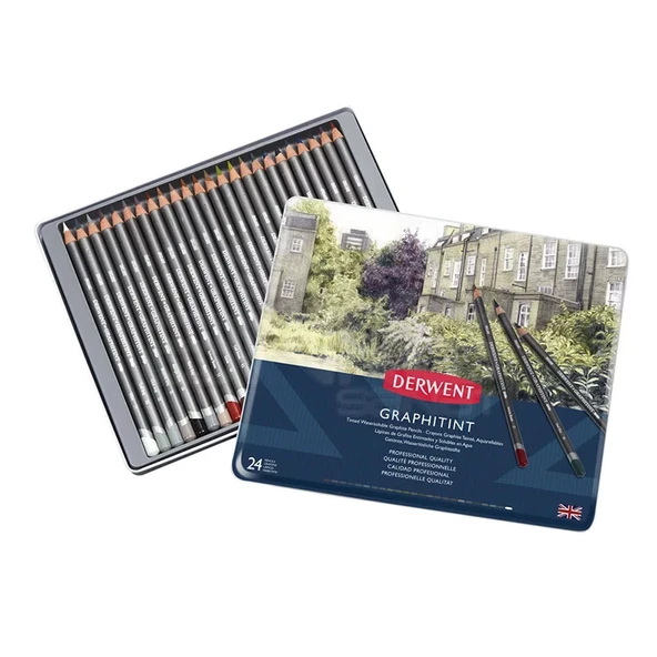 Derwent Graphitint Sulandırılabilen Renkli Grafit Kalem 24lü Set ürün görseli