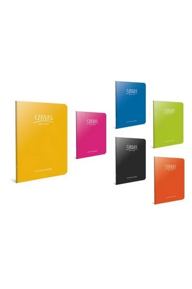 GIPTA CANVAS PLASTİK KAPAK DEFTER A5 KARELİ 60 YAPRAK (6668)