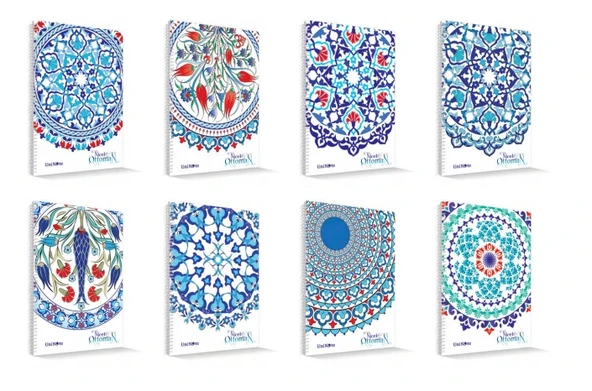 ÇINAR NİCEA OTTOMAN SPİRALLİ DEFTER A4 ÇİZGİLİ 96 YAPRAK (71710) - 2