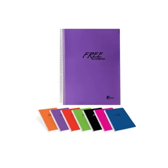 KESKİN FREE SPİRALLİ DEFTER A5 KARELİ 120 YAPRAK (450152)