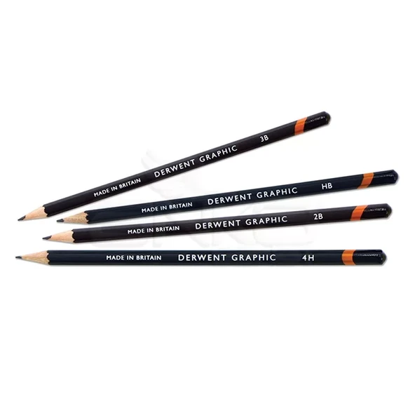 Derwent Graphic Dereceli Kalem 12li Hard Set - Resim 3