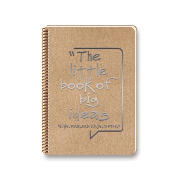KESKİN FUNKY SPİRALLİ SERT KAPAK DEFTER 17x24 ÇİZGİLİ 100 YAPRAK (418011) - 2