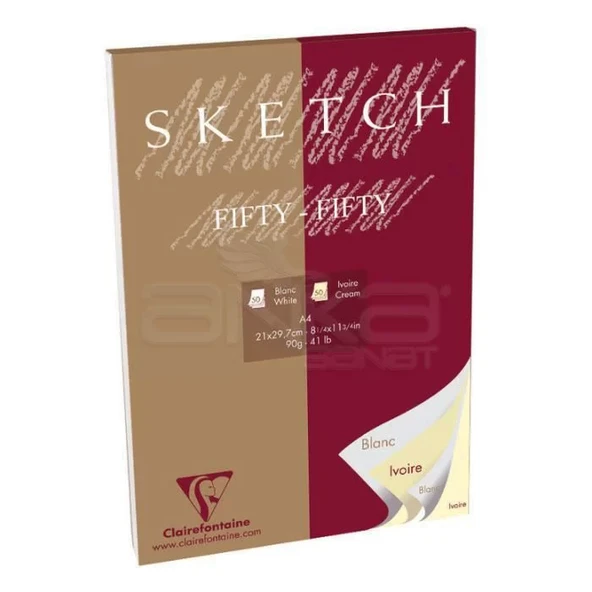 Clairefontaine Blanc Ivory Çizim Defteri 90g 100 Yaprak A4 ürün görseli