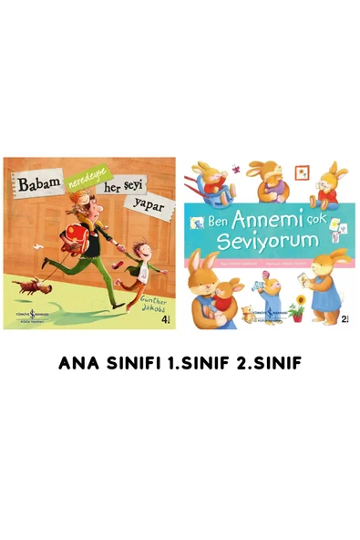 TÜRKİYE İŞ BANKASI KÜLTÜR YAYINLARI Anne-Baba Çocuk Kitabı Seti