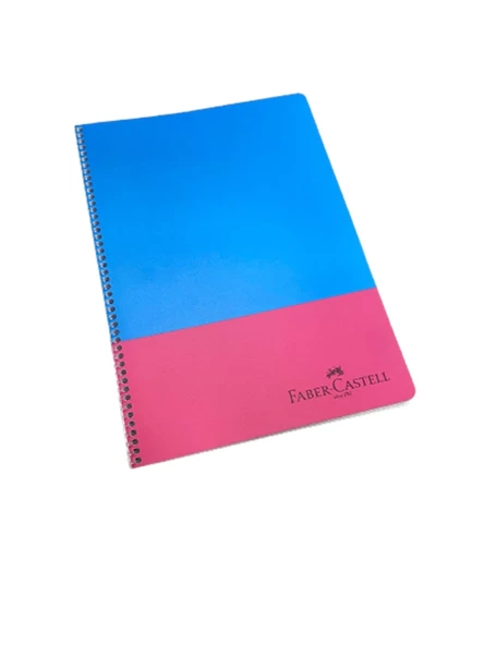 FABER-CASTELL NEON SPİRALLİ DEFTER A4 ÇİZGİLİ 80 YAPRAK (000321)
