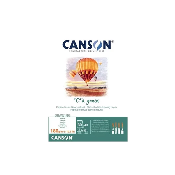 CANSON YAPIŞKANLI ESKİZ BLOĞU A3 30 YAPRAK 180gr (400060578) ürün görseli