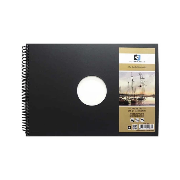 Alex 20’li Sert Kpk. Suluboya Defteri  A4 300Gr Alx-1621 ürün görseli