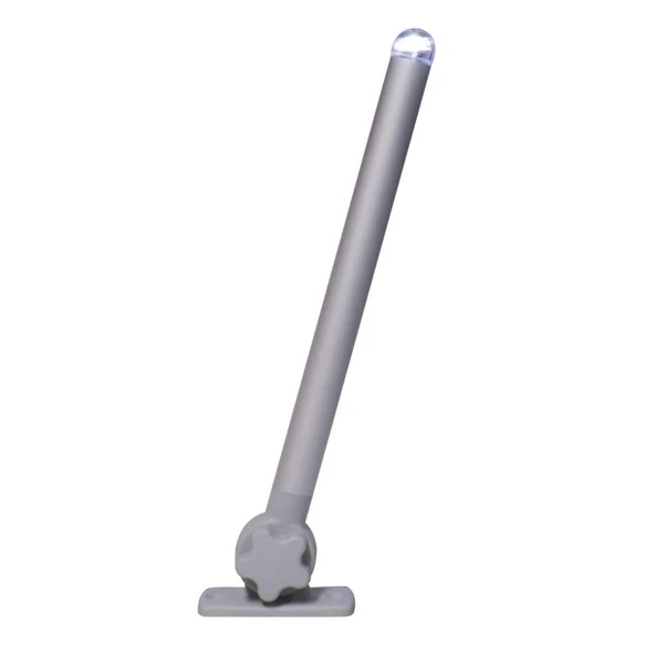 MICRO LED Işıklı Direk Katlanır 60cm, Beyaz Işık,Gri