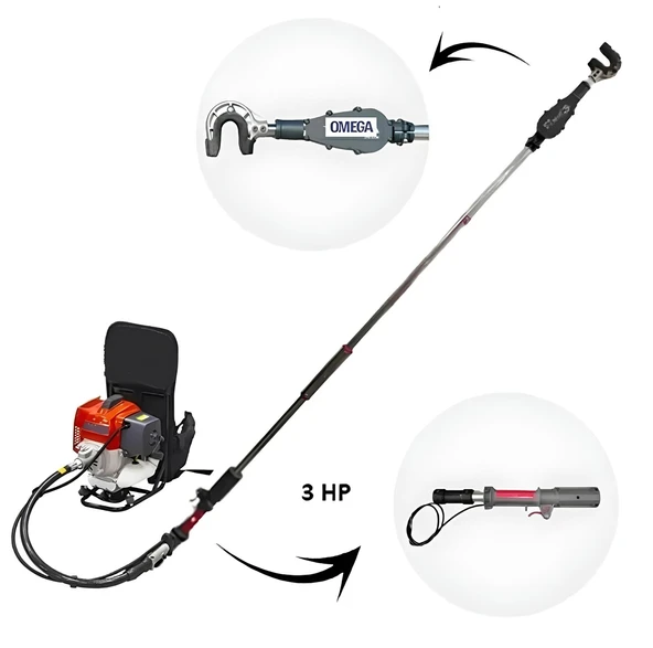 Omega Şanzımanlı 3,1 Hp Motorlu Zeytin Hasat Makinası