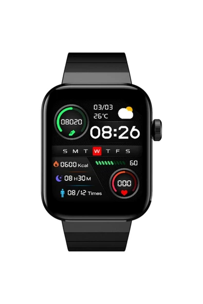 Xiaomi Mibro Watch T1 1.6 Inç Amoled Hd Ekran 2 Atm Sesli Görüşme Özellikli Akıllı Saat Siyah
