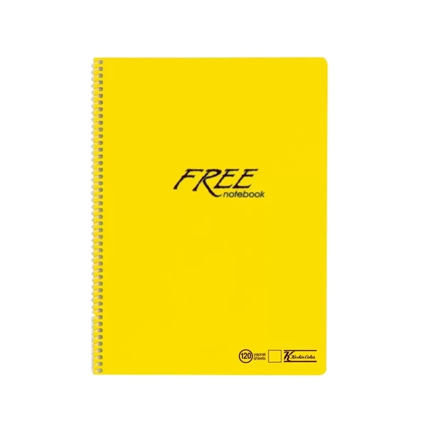 KESKİN FREE SPİRALLİ DEFTER A4 DÜZ 120 YAPRAK (320450) - 3