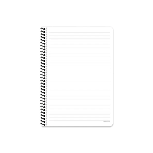 KESKİN OUTDOOR SPİRALLİ SERT KAPAK DEFTER 17x24 ÇİZGİLİ 80 YAPRAK BORDO (411002) - 2