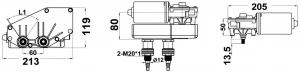Silecek motoru 70W - 2