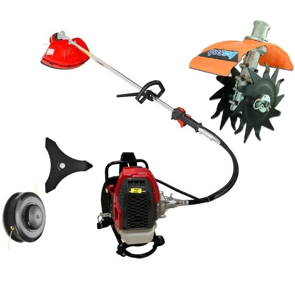 Gardenpro 520D Benzin Motorlu Tırpan + Baseh Çapalama Aparatı