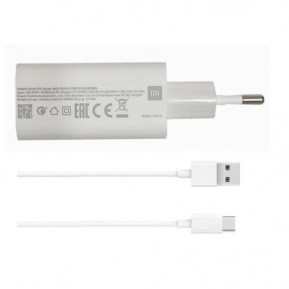 Xiaomi Mdy-09-En Note 10 / 10 Pro 30W Type C Şarj Cihazı Aleti