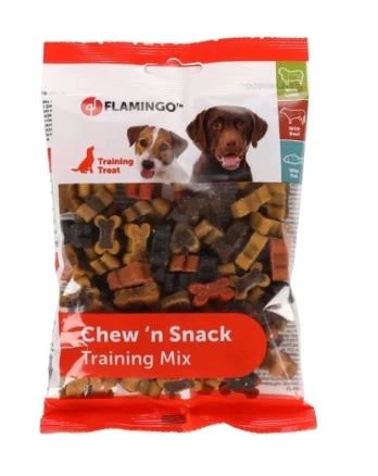 Flamingo Chew'n Kemik Şeklinde Karışık Çeşitli Köpek Ödül Maması 150 gr