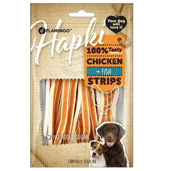 Flamingo Hapki Tavuk ve Balıklı Glutensiz Çubuk Köpek Ödül Maması 85 Gr