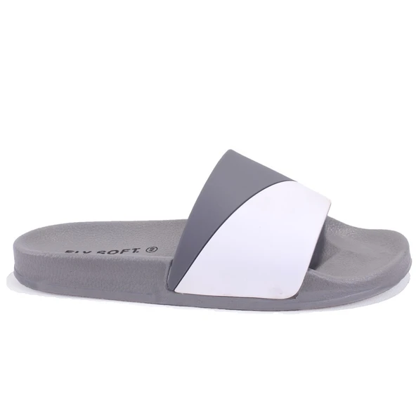 Fly Soft S263071 Gri Beyazı Günlük Ortopedik Erkek Spor Terlik - 2