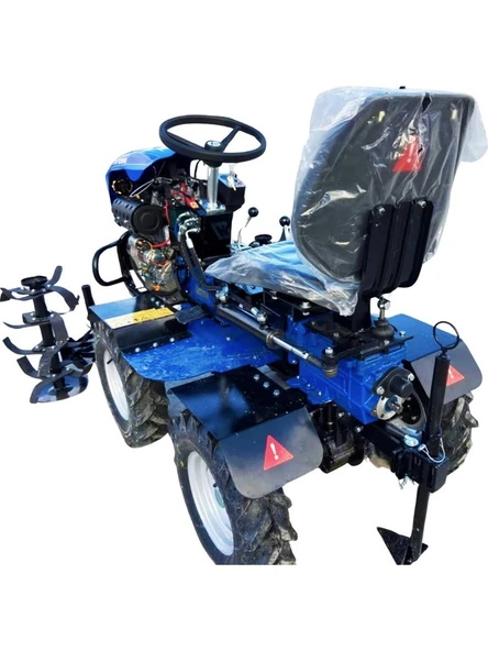 Bartech 4X4 22 Hp Dizel Mini Traktör Çapa Makinesi - 2