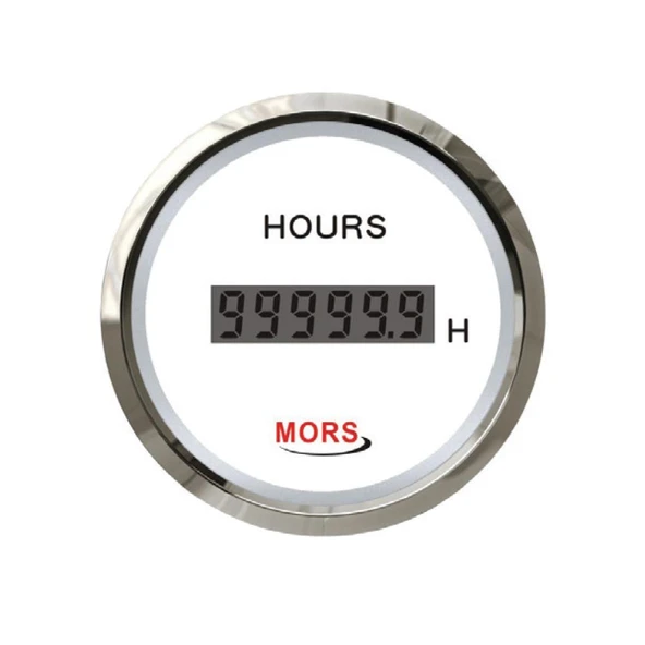 Mors Dijital Motor Zaman Saati 12-24 Volt Beyaz
