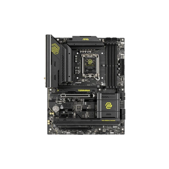 MSI MB MAG B860 TOMAHAWK WIFI SOKET 1851 DDR5 9200MHZ(OC) 3xM.2 2x TB4 HDMI DISPLAY 5G LAN WIFI 7 ATX ürün görseli