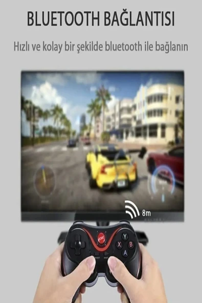 C8s Wireless Kablosuz Oyun Kolu Bluetooth Joystick Gamepad - 7