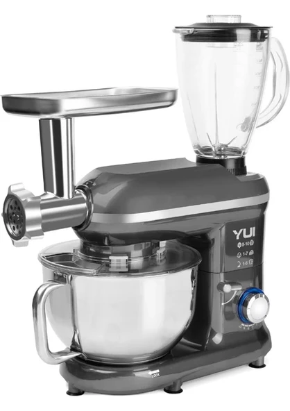 Yui M-120 Multi Fonksiyonel 1300 W 5 lt Gri Stand Mikser ürün görseli