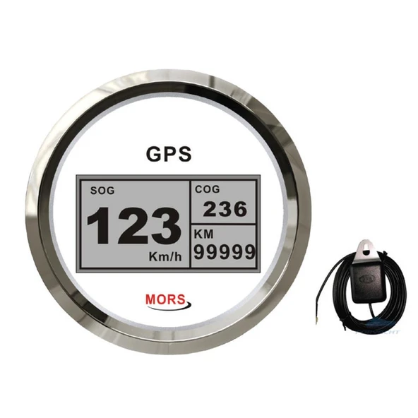 Mors Sürat Göstergesi 55 Mph Beyaz Gps Antenli